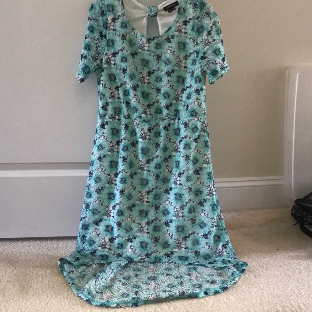 sundress with extended lace in the back